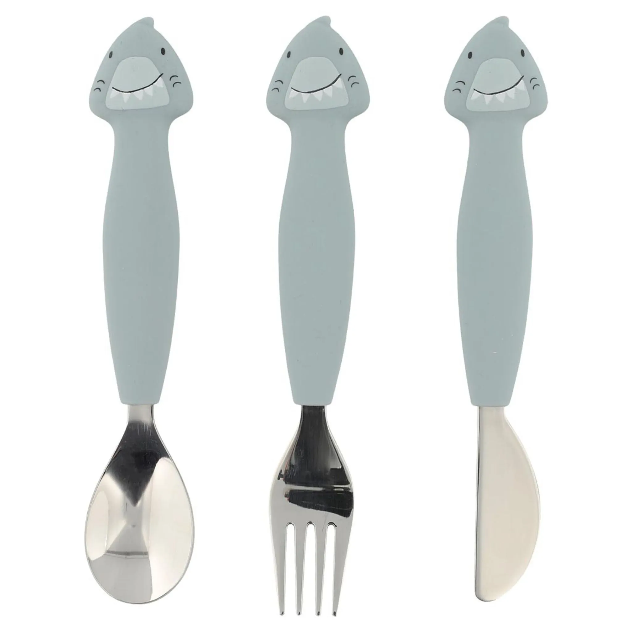 Trixie Silicone Cutlery Set 3-Pack - Mr. Shark