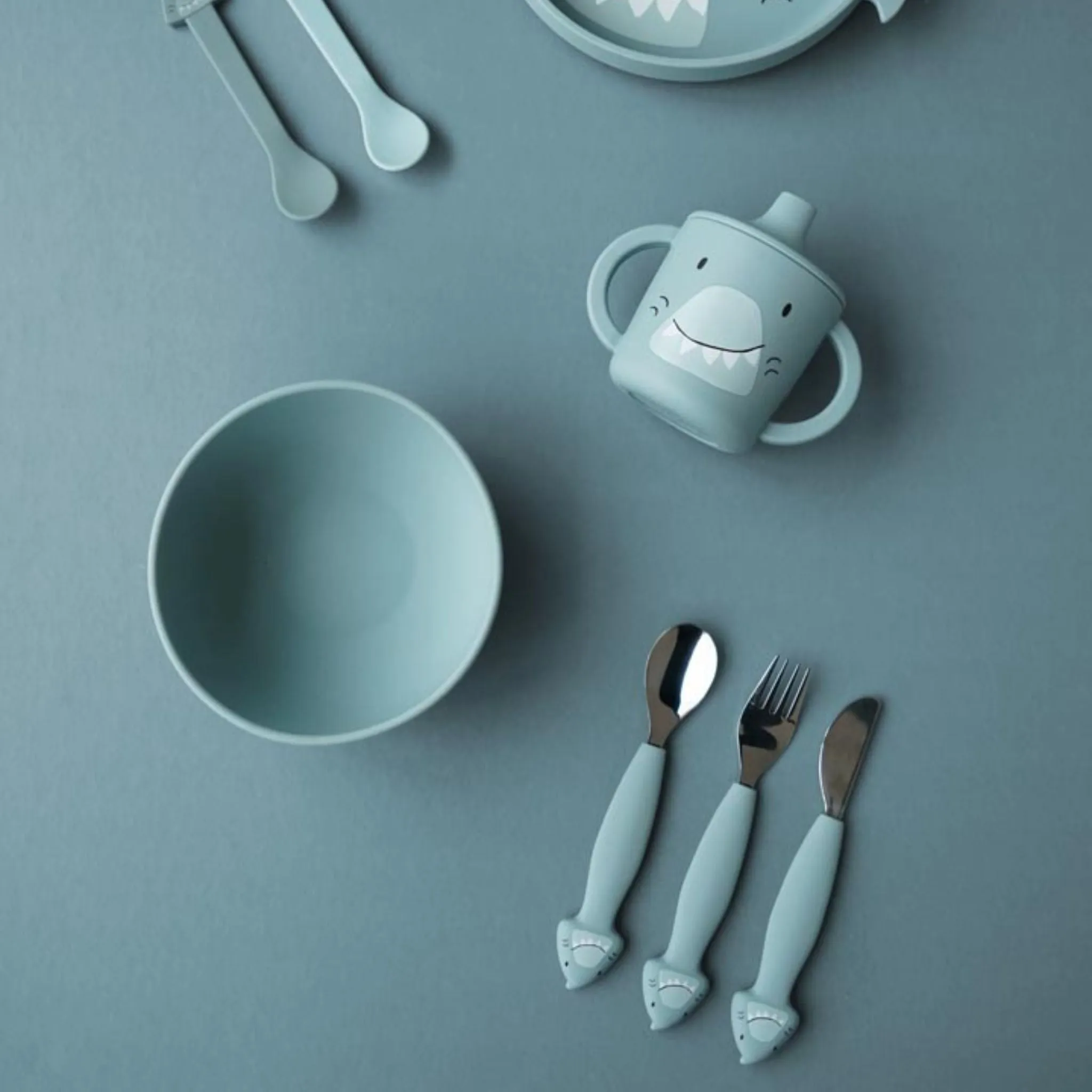 Trixie Silicone Cutlery Set 3-Pack - Mr. Shark