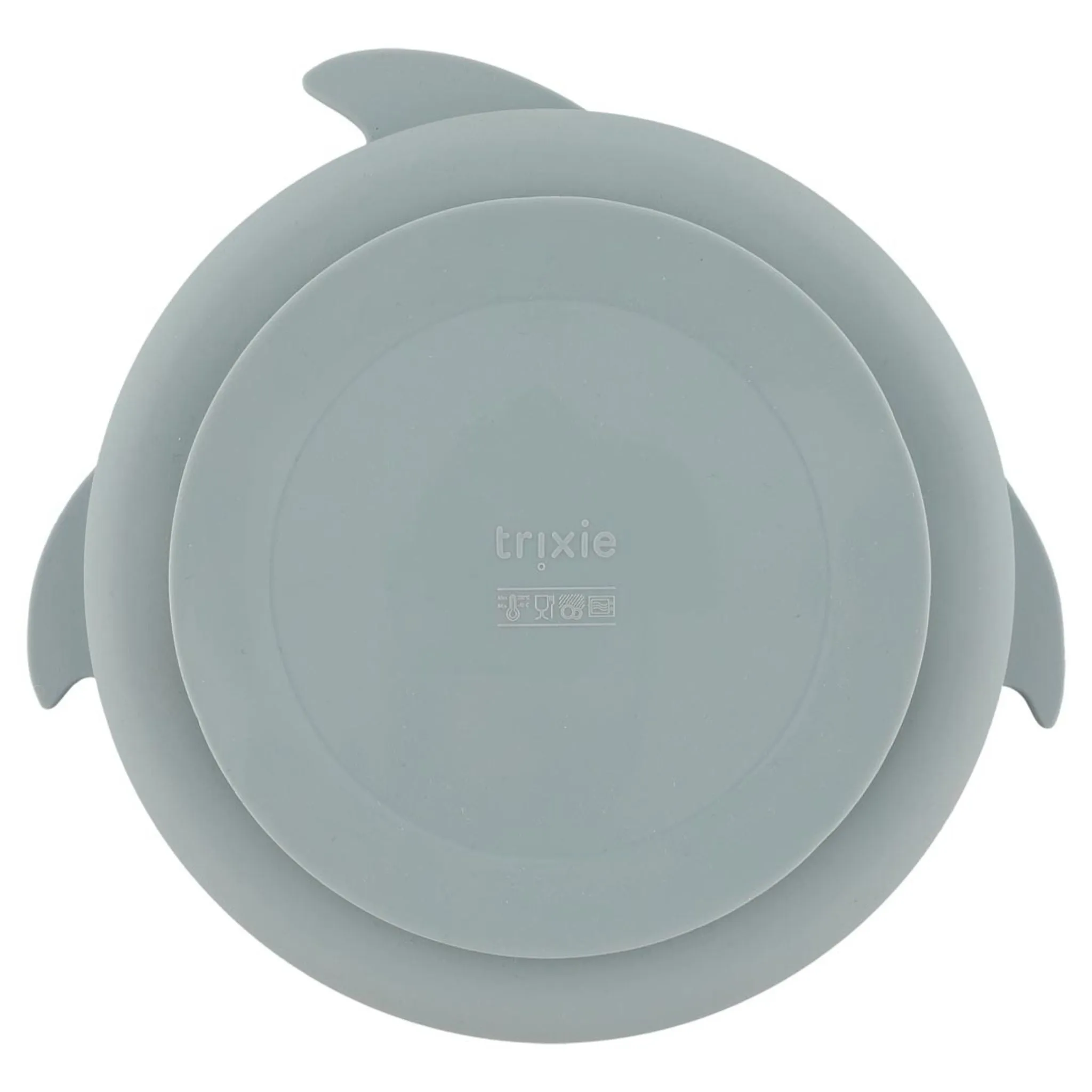 Trixie Silicone Divided Suction Plate - Mr. Shark