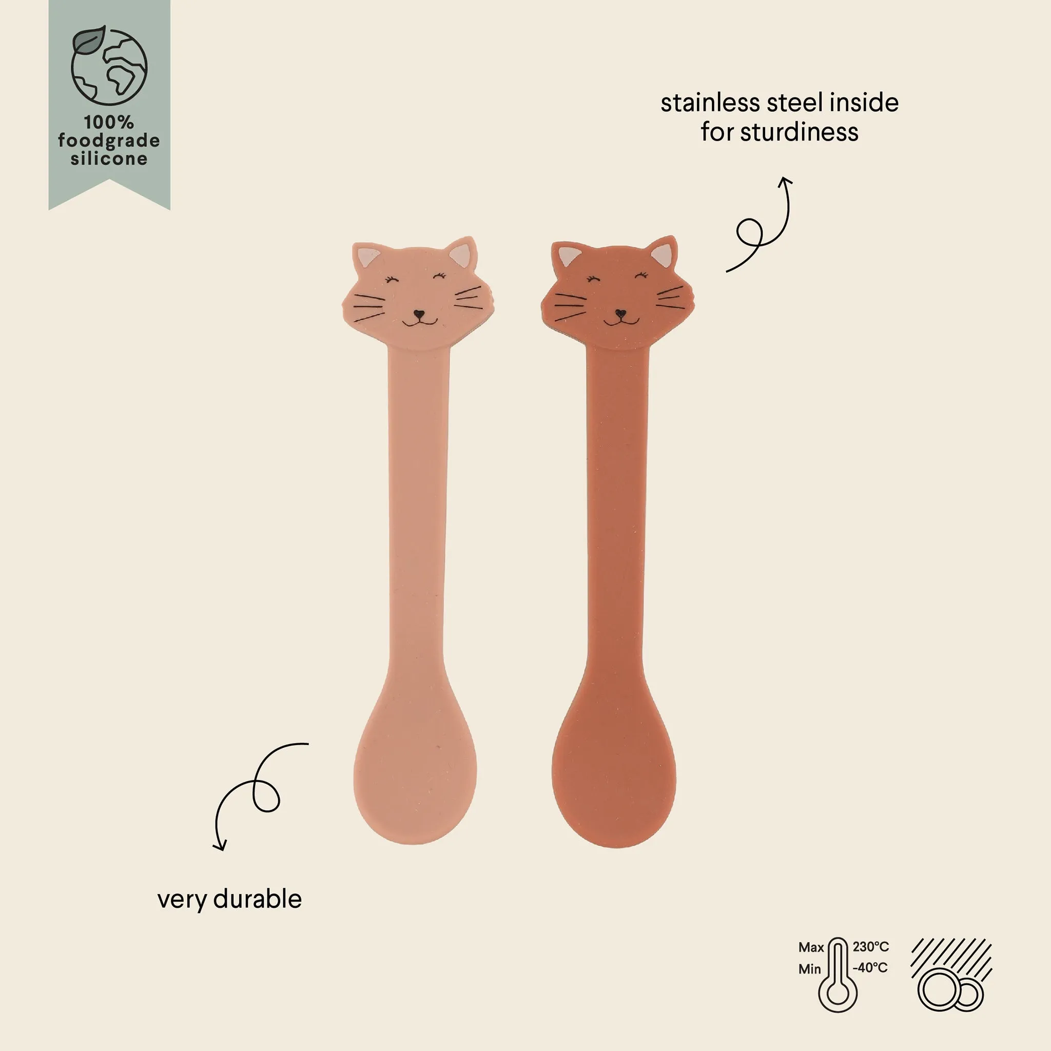 Trixie Silicone Spoon 2-Pack - Mrs. Cat