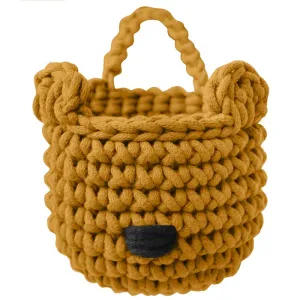 Zuri House Bear Basket - Mustard