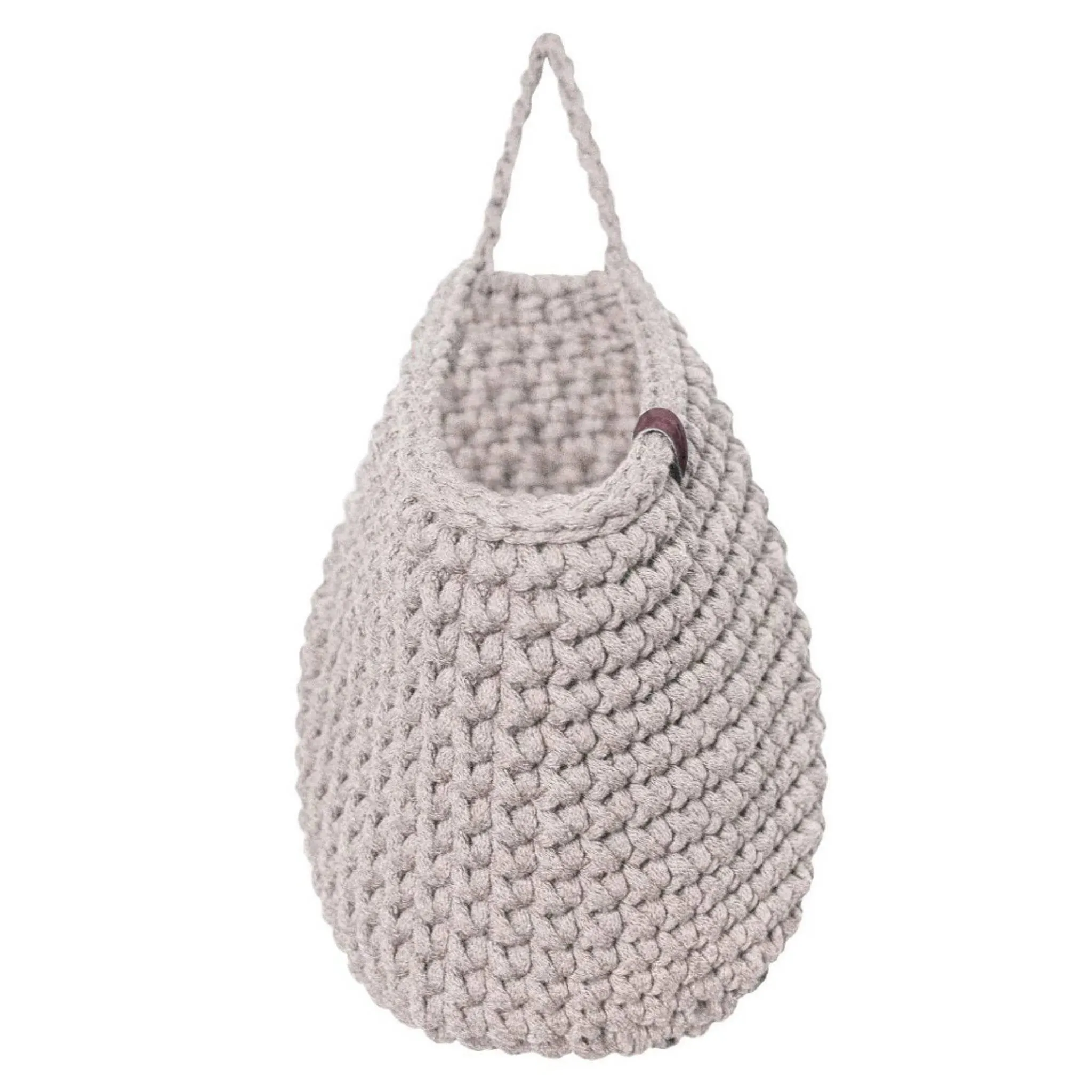 Zuri House Crochet Hanging Bags - Oatmeal