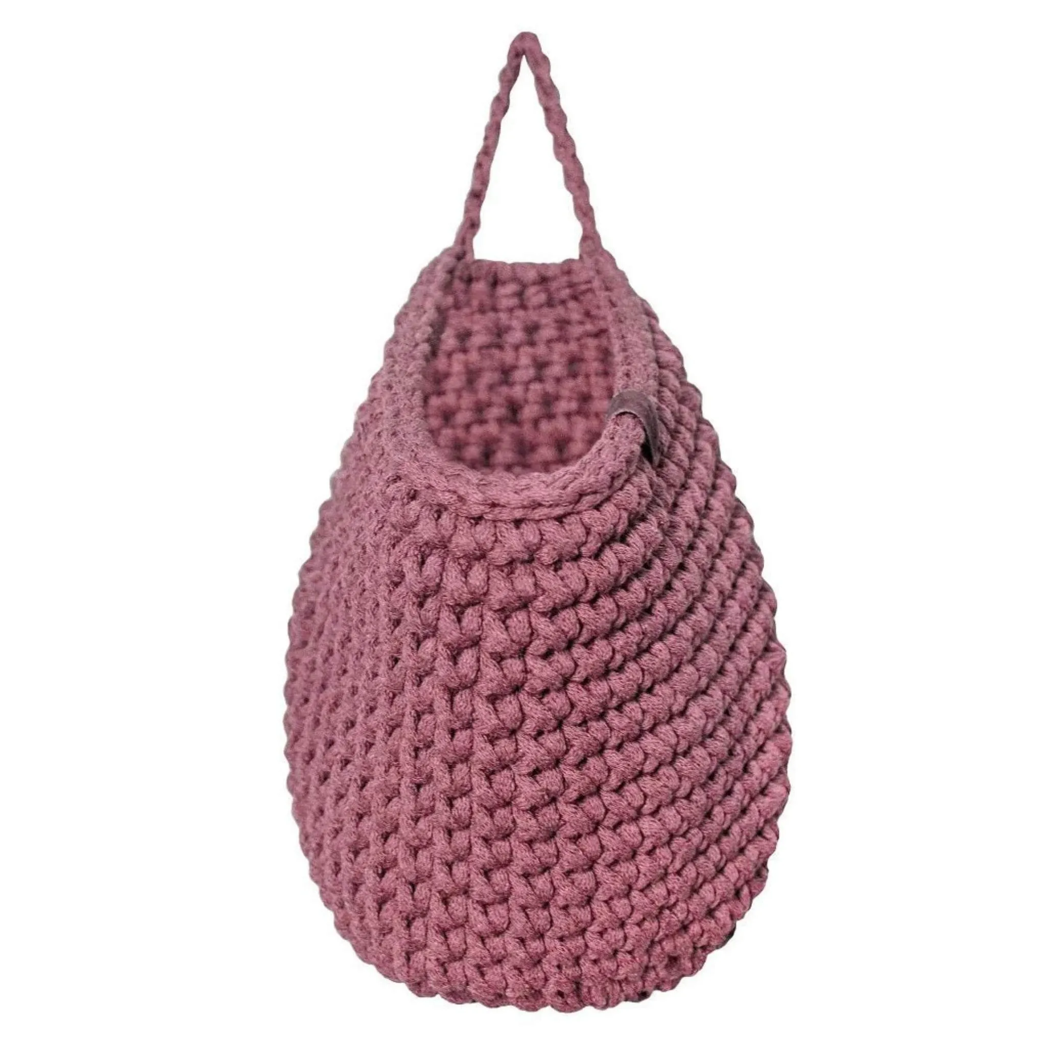 Zuri House Crochet Hanging Bags - Old Rose