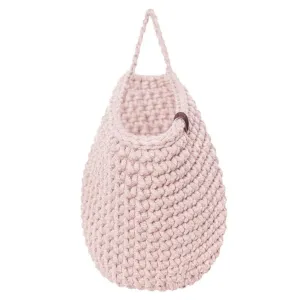 Zuri House Crochet Hanging Bags - Pale Pink