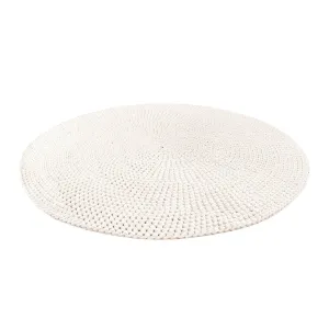 Zuri House Crochet Rug Moon - Ivory