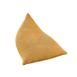 Zuri House Kids Knitted Beanbag - Mustard