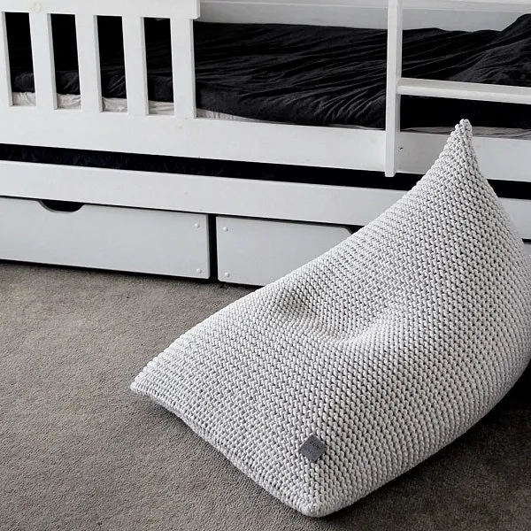 Zuri House Kids Knitted Beanbag - Oatmeal