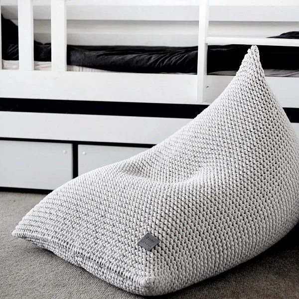 Zuri House Kids Knitted Beanbag - Oatmeal