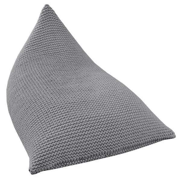 Zuri House Knitted Beanbag - Dark Grey