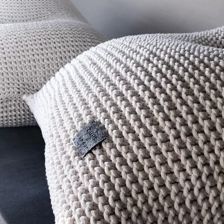 Zuri House Knitted Beanbag - Ivory