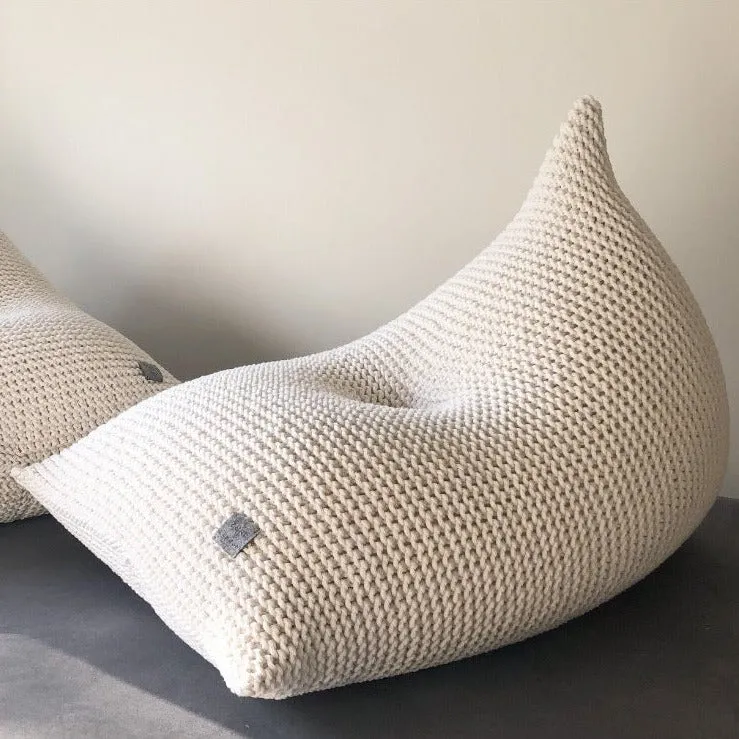 Zuri House Knitted Beanbag - Ivory