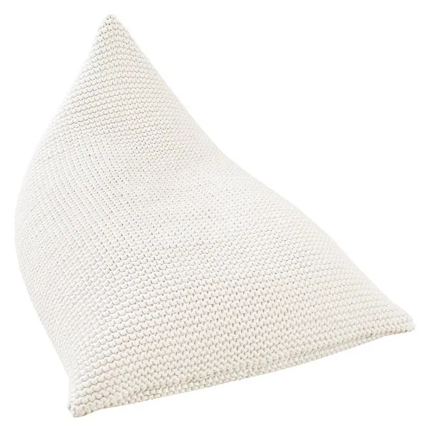 Zuri House Knitted Beanbag - Ivory