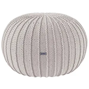 Zuri House Large Knitted Pouffe - Oatmeal