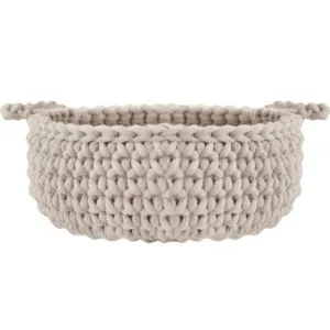 Zuri House Small Flat Basket - Beige