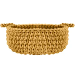 Zuri House Small Flat Basket - Mustard
