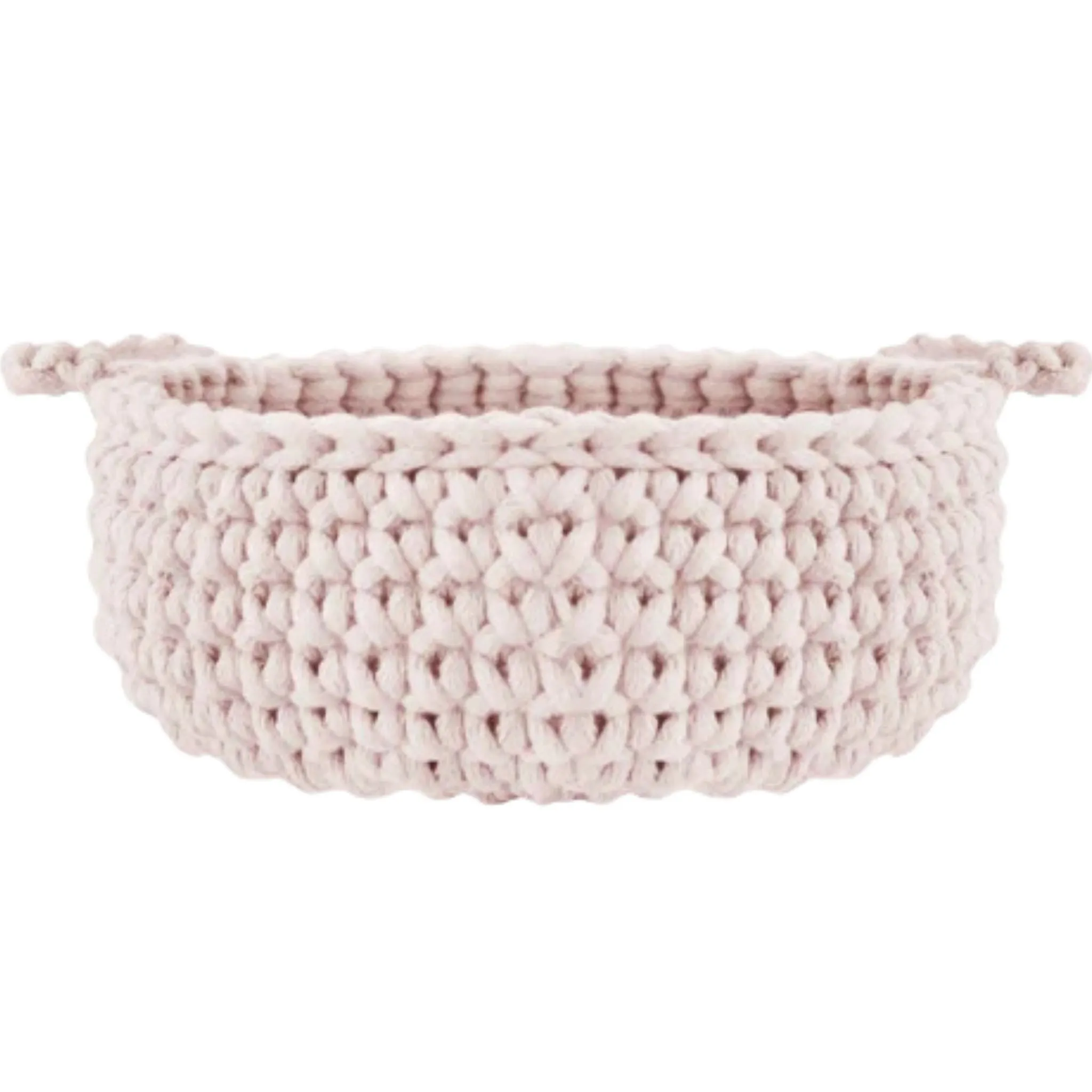 Zuri House Small Flat Basket - Pale Pink